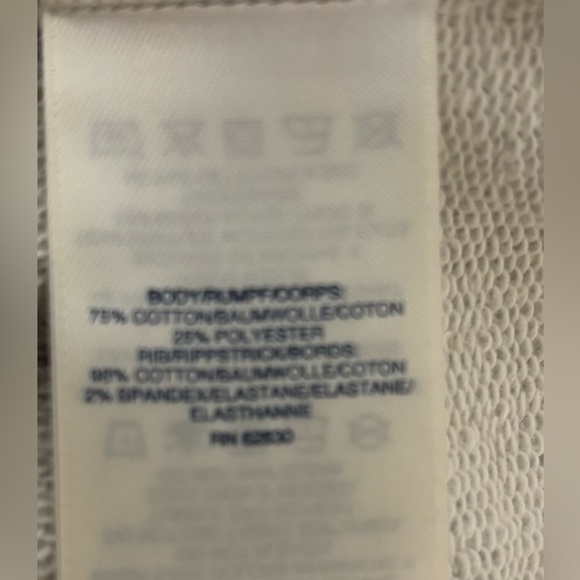 Lands End Women’s Sweatshirt Gray Dress Rainbow cuff‎ Trim Small - Picture 4 of 4